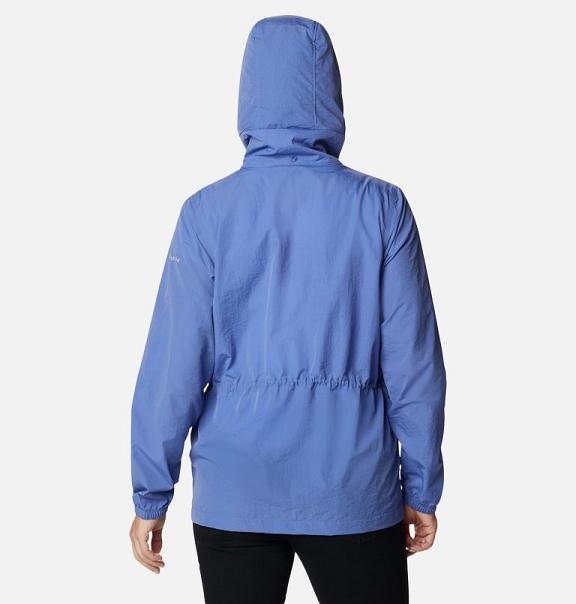 Columbia Wild Willow Windbreaker Blue For Women's NZ52761 New Zealand